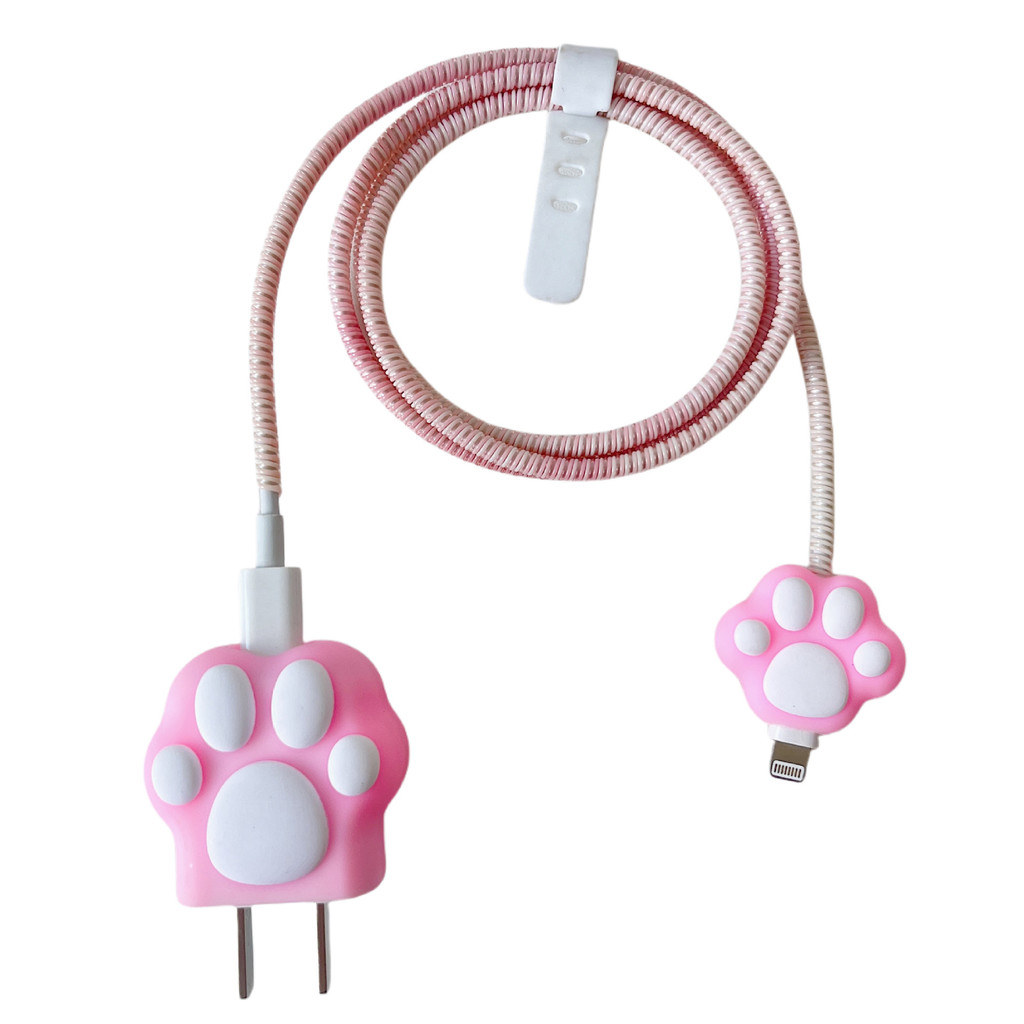 Cat Paw Charger Case ซิลิโคนอ่อนนุ่มสําหรับ Anker 511 Nano 3 30w A2147 Cable Winder