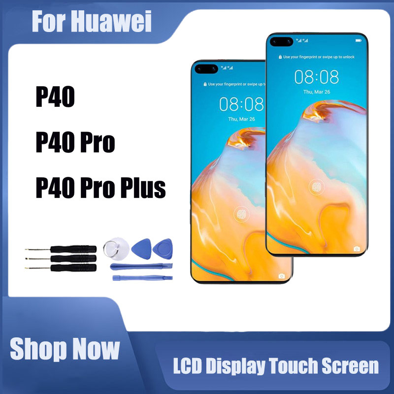 สําหรับ Huawei P40 P40 Pro P40 Pro Plus จอแสดงผล LCD หน้าจอสัมผัสเปลี่ยน