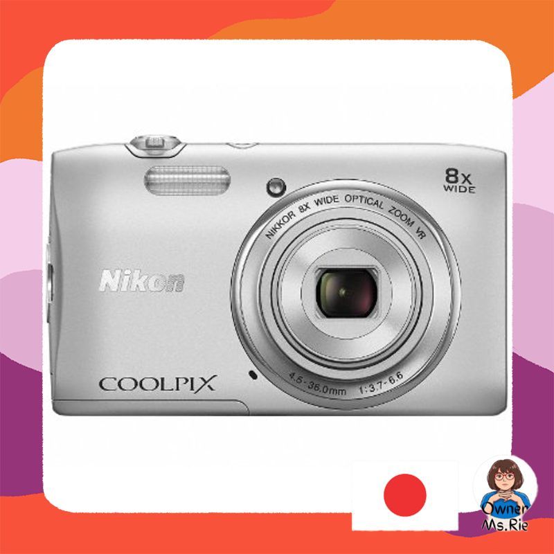 Nikon COOLPIX S3600 Digital Camera 20.05MP 8x Optical Zoom Compact Camera