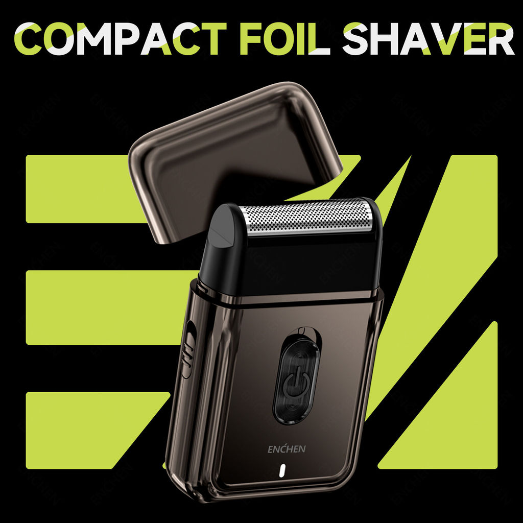 ENCHEN MS003 เครื่องโกนหนวดฟอยล์ขนาดกะทัดรัดพร้อม POP-UP Precision Trimmer Type-C ชาร์จตัวบ่งชี้ 700