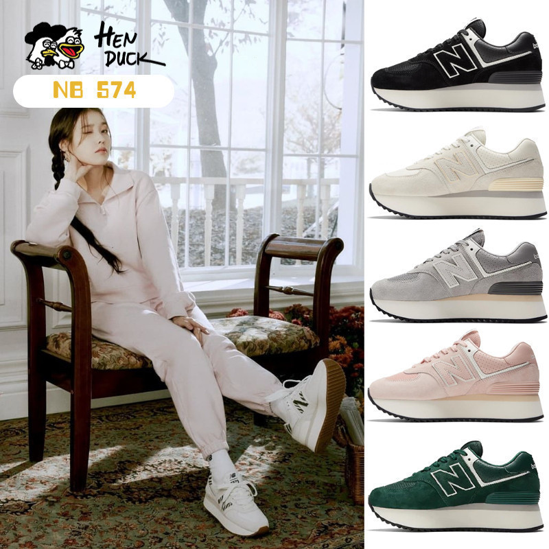 NEW BALANCE รองเท้านิวบาลานซ์ 574 สําหรับผู้หญิงพื้นหนาทนทานเหมาะกับทุกกิจกรรม
