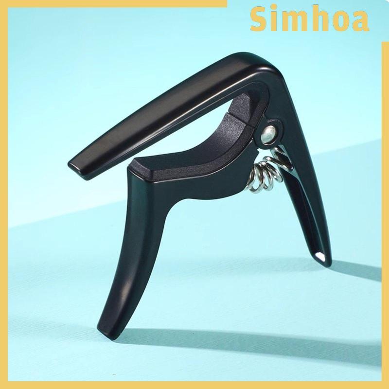 [SIMHOA] Ukulele Tuner Portable Quick Clamp Capo Capo สําหรับกีตาร์ Ukulele Strap Compatible