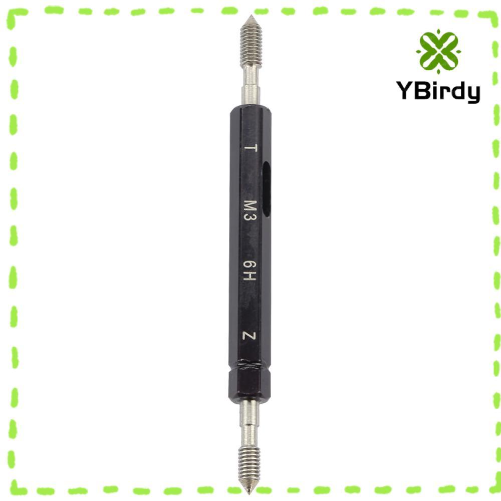 YRBWDYZDH เครื่องวัดปลั๊กเกลียว, Go และ NoGo 6H Tolerance Thread Gage Set, Precision Double End Hand