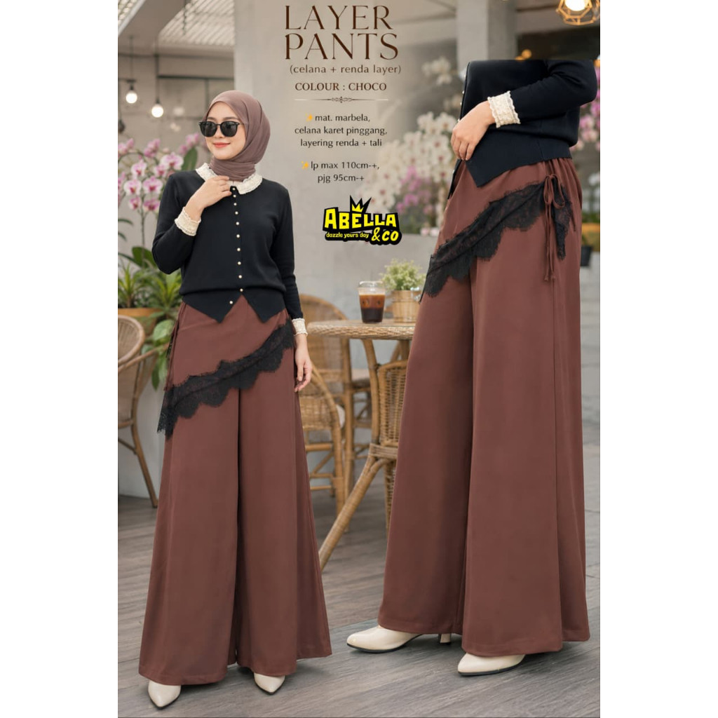 2808 LAYER PANTS by AbELLA FASHION