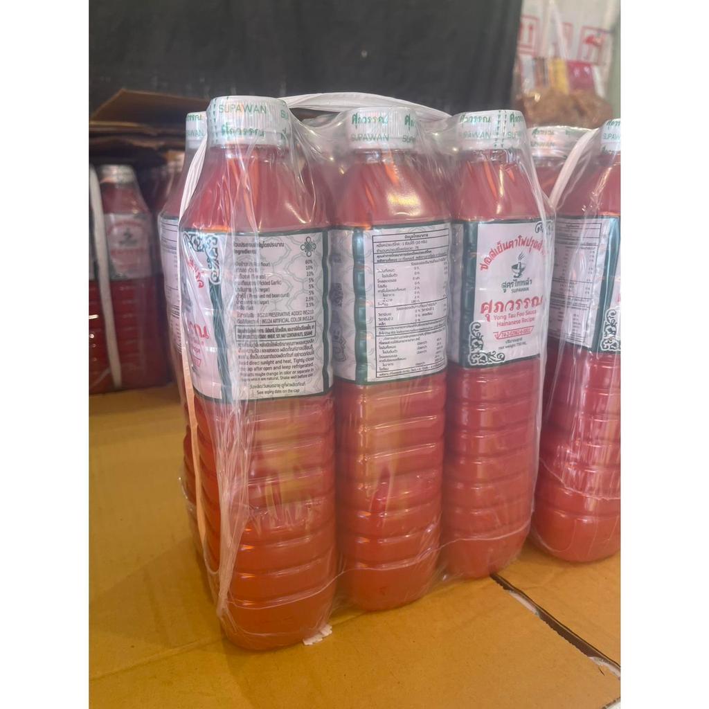 ซอสเย็นตาโฟศุภวรรณ ซอสเย็นตาโฟ ขนาดบรรจุ 750 ml. (6ขวด)