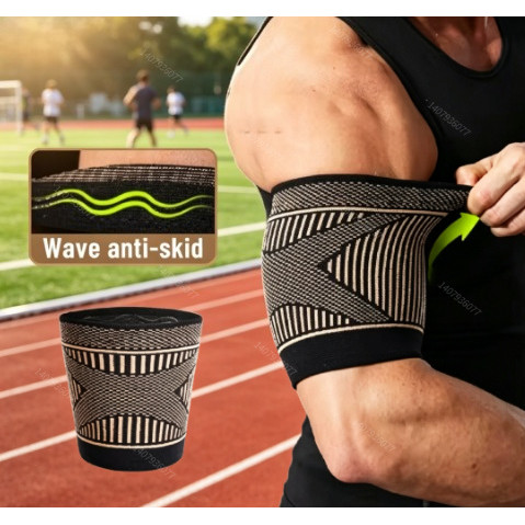 1 คู่ Bicep Compression Sleeve สําหรับบรรเทาอาการปวด, Bicep Tendonitis Brace สําหรับกล้ามเนื้อการกู้