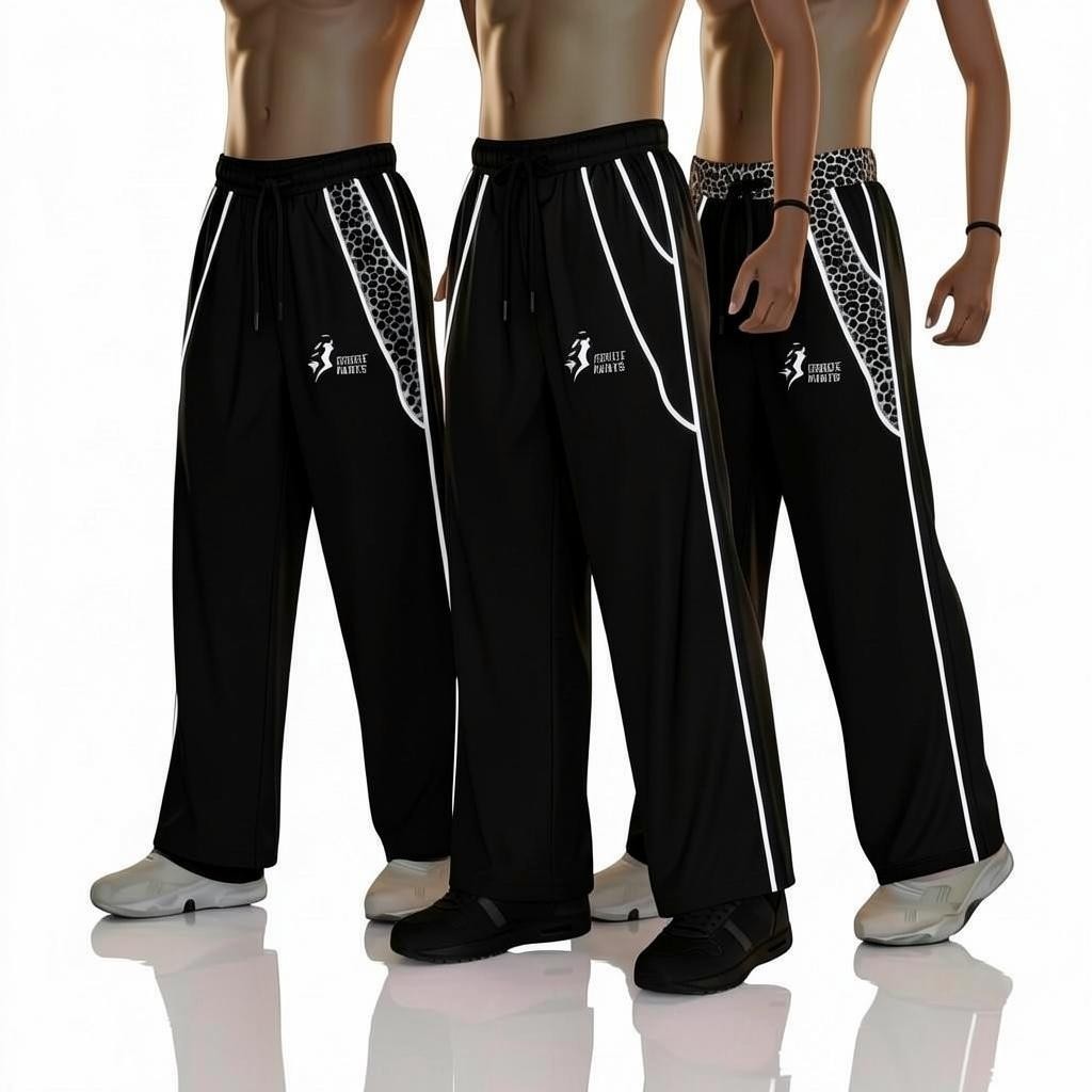 (Y2K)- 3 ชิ้น 3 รุ่น (g) รายการสะท้อนแสง Y2K CODE 66_ shopping A Parachute Skena กางเกง Light Up/สะท