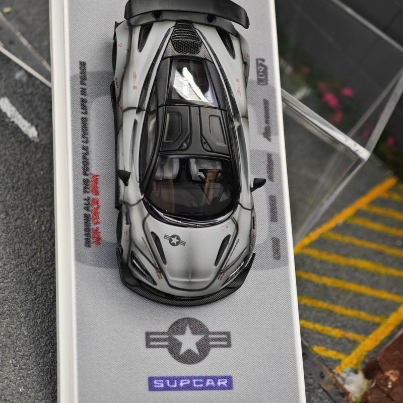 [คลังสินค้าพร้อม] SC 1: 64 McLaren 720S Combat Grey Color Alloy Car Model Model Model