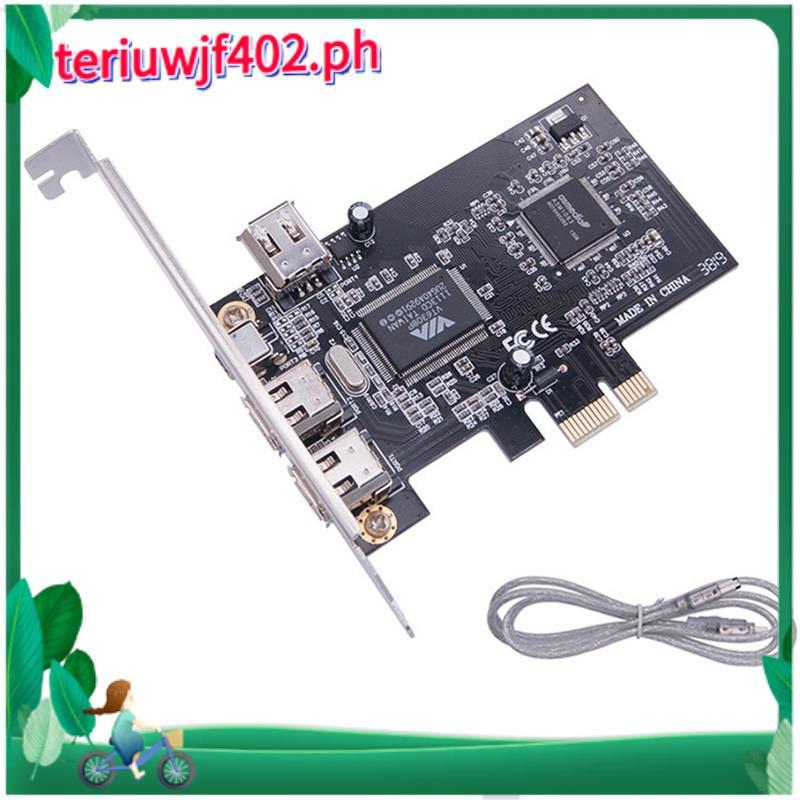 การ์ด PCI-E ถึง 1394A, PCI-E 1.0 X1 ถึง IEEE 1394A การ์ด FireWire 4 พอร์ต, รองรับความละเอียด 1440X10