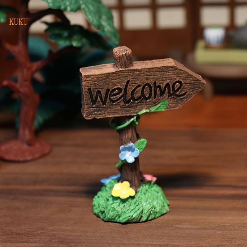 KU* Home Display Figure Handcrafted Miniature Garden ตุ๊กตาสําหรับเดสก์ท็อปชั้นวางตําแหน่งและภูมิทัศ