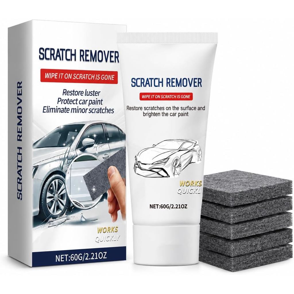 Greyish White Nano Sparkle Cloth Car Scratch Remover, Nano Cleaning Cloth Scratch Remover สําหรับซ่อ