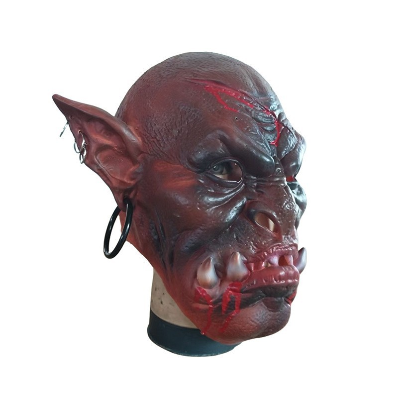 ฮาโลวีน Monster Headgear Party Comic Show COSPLAY เกม Warcraft Latex Ghost Mask Tricky