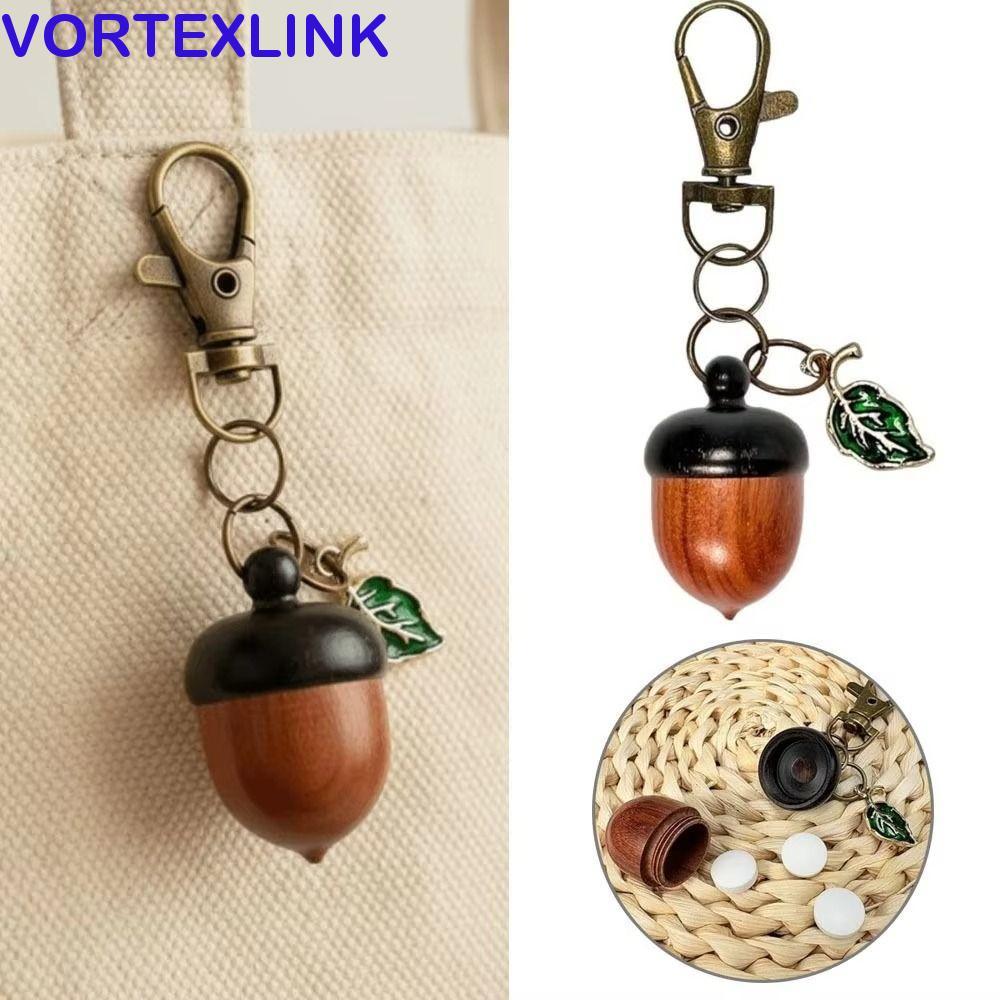 VORTEXLINK Acorn พวงกุญแจ, น้ําหนักเบาจําลอง Acorn Acorn Twist เปิดพวงกุญแจ, แฟชั่น O-Shaped Buckle 