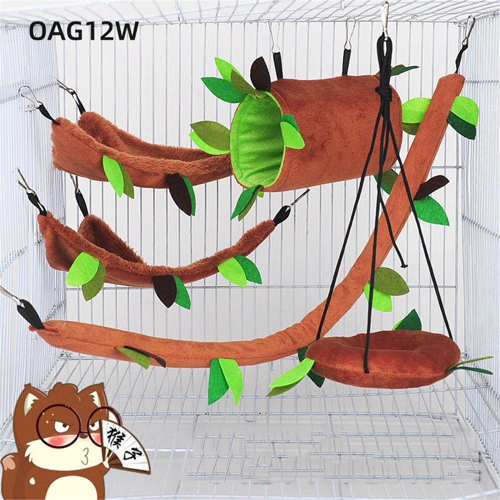 OAG12W อุปกรณ์สําหรับสัตว์เลี้ยงสัตว์เล็ก Jungle Squirrel Cage Nest อุปกรณ์เสริม