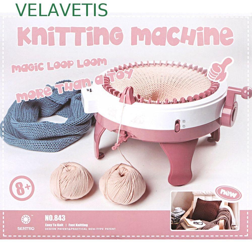 VELAVETIS ขนสัตว์ loom ถักด้วยมือ 48 เข็ม Knit Loom Hand-Loom ขี้เกียจ artifact เสื้อกันหนาวหมวกเย็บ