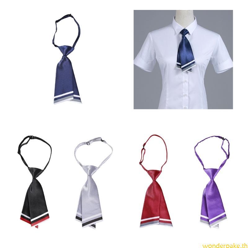 Wonder Uniform Tie สําหรับผู้ชายผู้หญิง Preppy-Style School Student Uniform Accessories