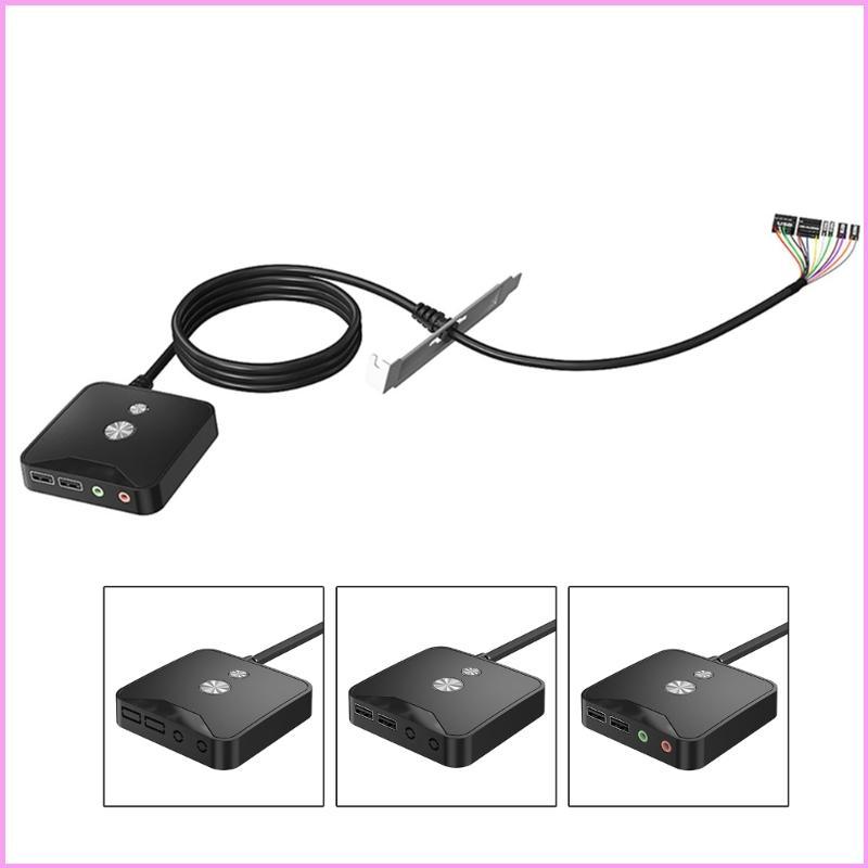 INF PC Host Power Desktop Switch Button Switch Box Dual USB Dual interfaces