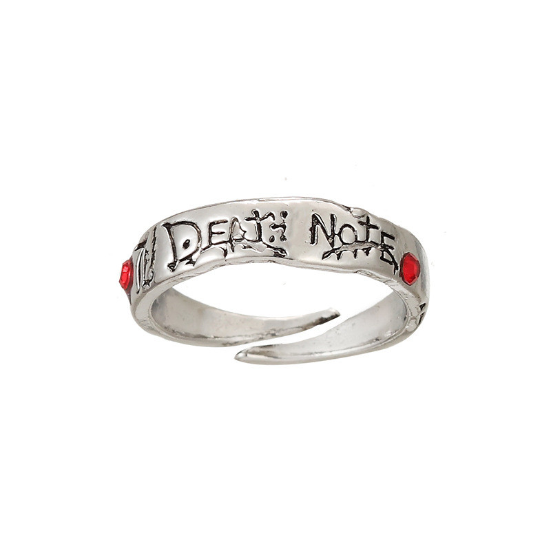 ขายร้อน Death Note แหวน Death Diary Death Note เปิดแหวนอะนิเมะ Retro เครื่องประดับ [cxQ]