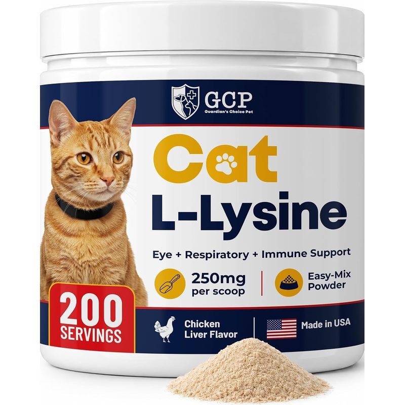 Guardians Choice L-Lysine สําหรับแมว, Cat Lysine Powder, 200 เสิร์ฟ
