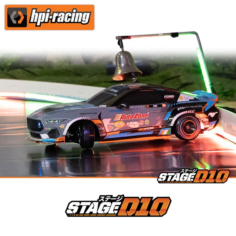 【RC】HPI Stage D10 JD James Deane ที่ได้รับอนุญาต Ford Mustang 1/10 RWD ไฟฟ้า RC Drift รถ RTR 161006