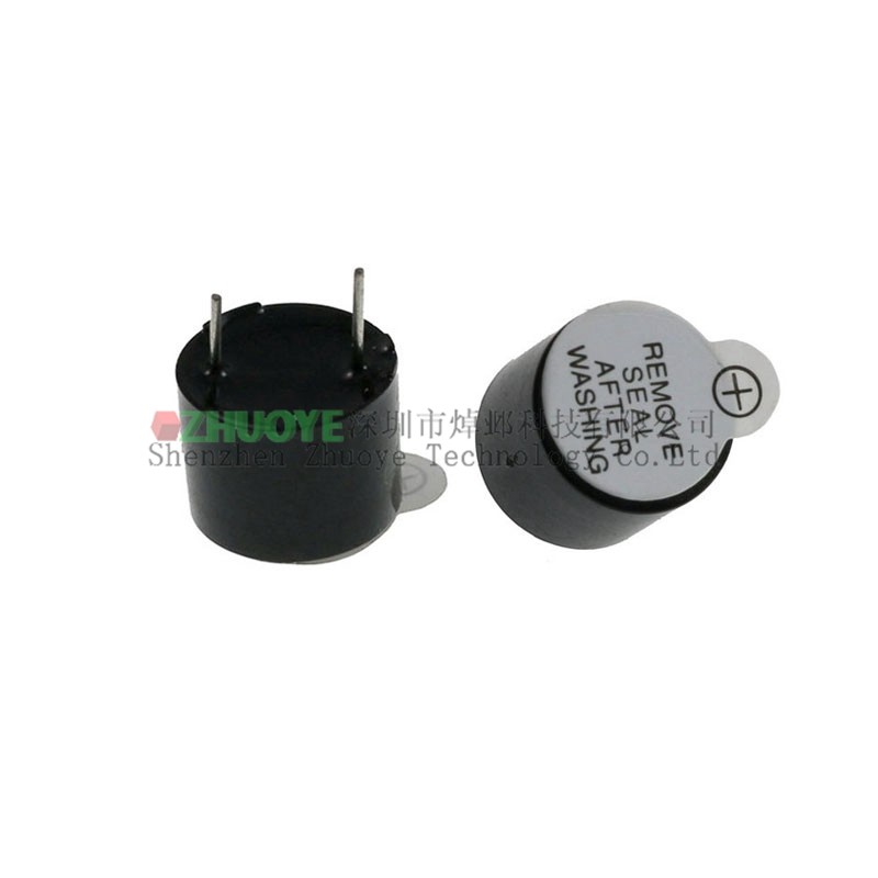 Active Buzzer 9V 12V 12 * 9.5 มม. ปลั๊กแม่เหล็กไฟฟ้าแบบบูรณาการ Buzzer SOT ปิดผนึกพลาสติกหลอด