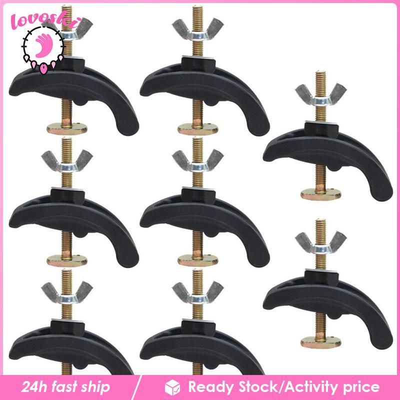 [Lovoski] 8 ชิ้น CNC Milling Pressing Plate Clamp Fixture Fastening Platform Accs