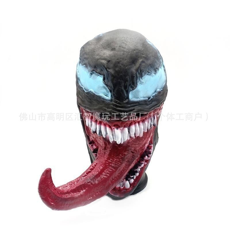 Venom Headgear Influencer ขายร้อน COS Spider-Man 3 Return of Heroes ฮาโลวีนสยองขวัญตลกหน้ากาก Venom