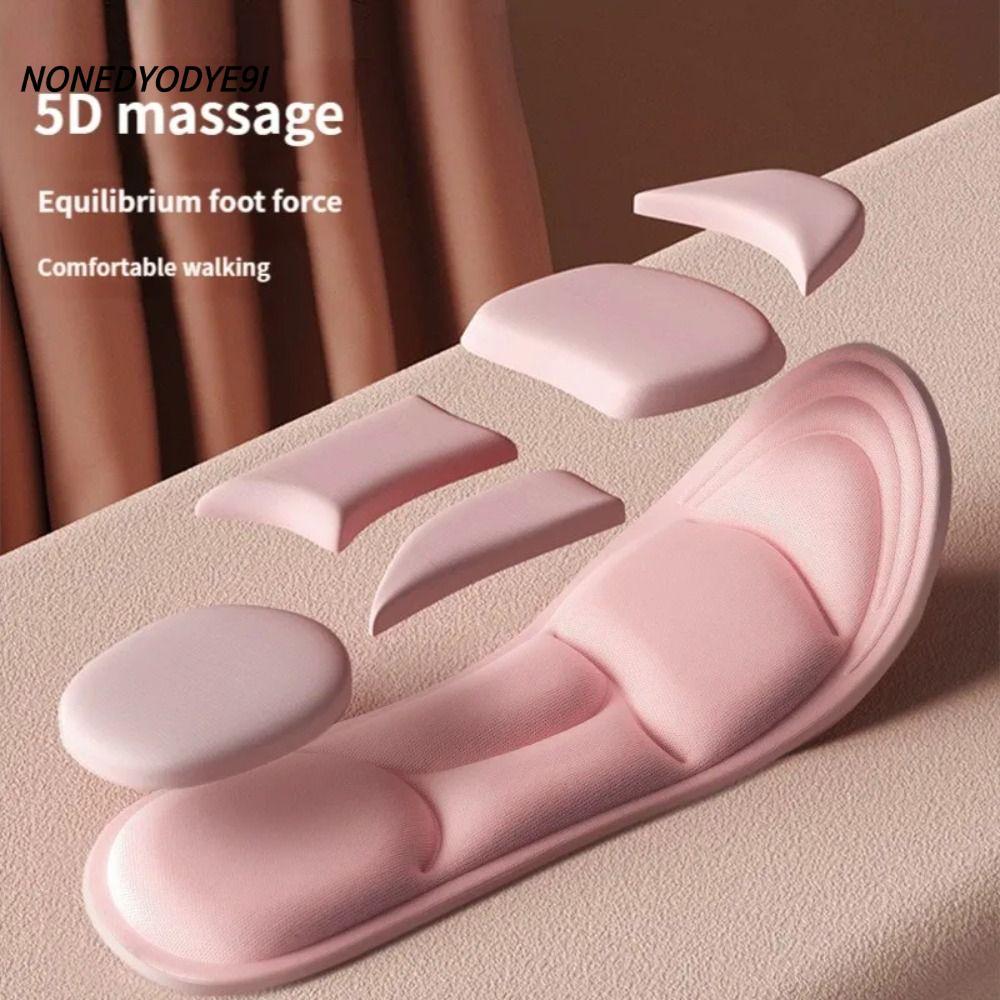 NONEDYYODYE9I 5D Sport Insoles, Breathable Feet Care Running Insoles,คุณภาพสูงหน่วยความจําโฟมนวดระงั