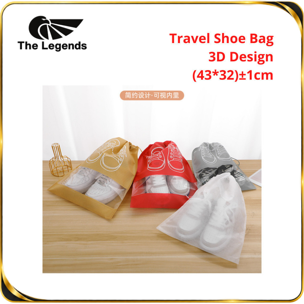 BORONG Travel Shoe Bag RM0.58 3D Design L Size / Beg Kasut Travel Rekaan 3D Saiz L TLG