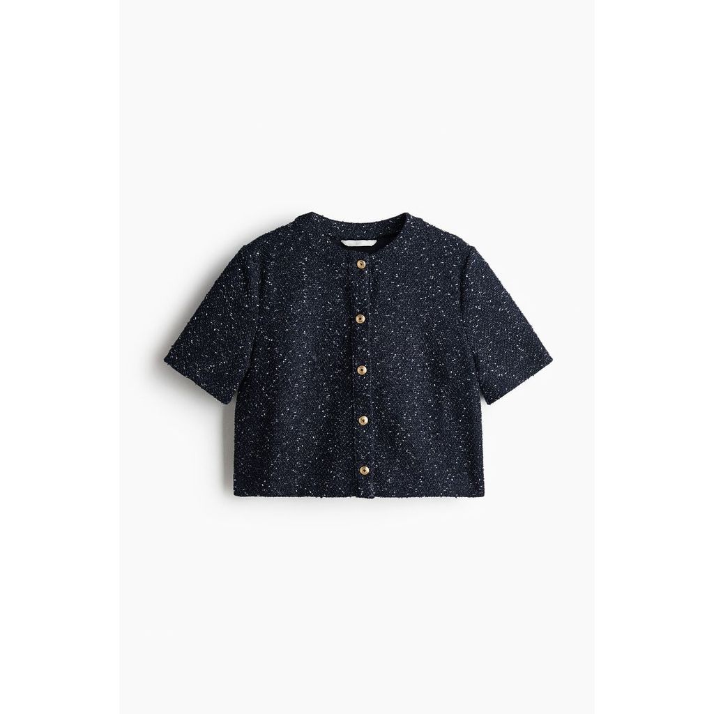 H&M كارديغان بوكليه نسائي نصف كم — صورة 3