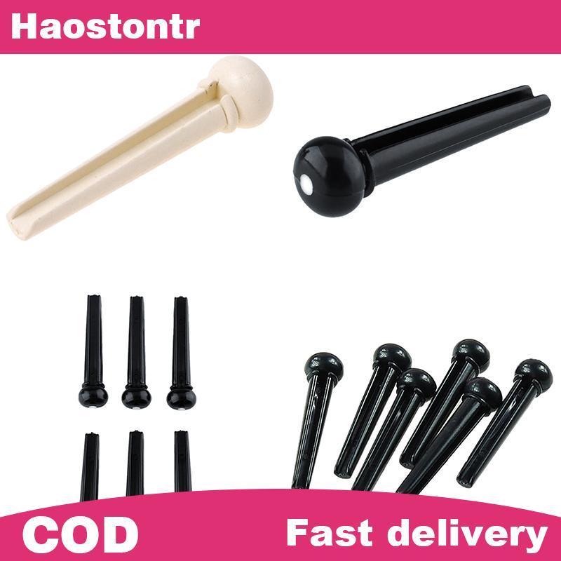 Haostontr ชุด 6 ชิ้น Bla Ebony Bridge Pins พร้อมจุดเชลล์สําหรับกีตาร์อะคูสติกคุณภาพ
6 ชิ้น Ebony Bri