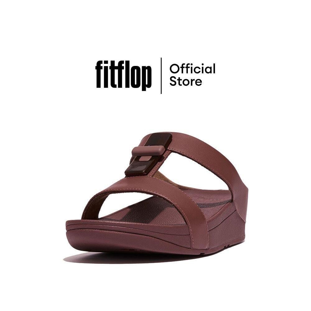 FITFLOP COMM-FINO RESIN-LOCK H-BAR รองเท้าแตะผู้หญิง รุ่น GQ2-886 สี BROWN