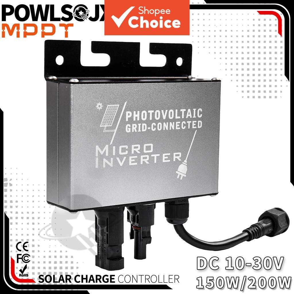 One Piece POWLSOJX อินเวอร์เตอร์ไมโครพลังงานแสงอาทิตย์, 150 W/200 W ตาราง Tie 12 V 24 V แบตเตอรี่การ