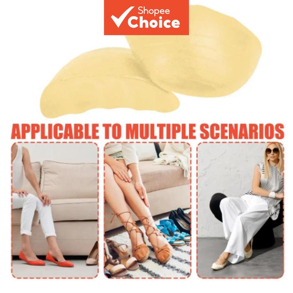 แผ่นรองนิ้วเท้า Forefoot เลื่อนป้องกันการไปข้างหน้า Cuttable Pu Foam Insoles ลดขนาด Soft Toe Protect