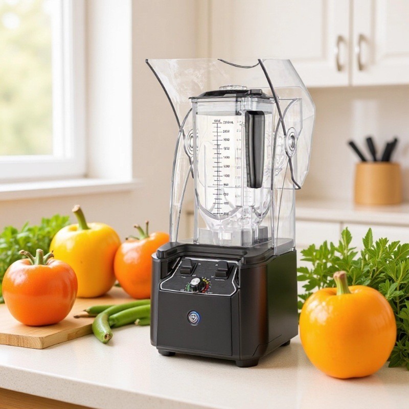 Silent Smoothie Maker พร้อมฝาปิดอังกฤษใส่ยุโรปอเมริกัน Cuisine Smoothie Maker ใหม่ Commercial Smooth