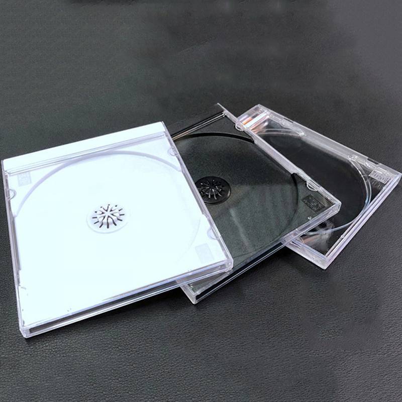 EVER โปร่งใสด้านล่าง CD Box Empty CD Case PP พลาสติก CD Case CD Case ความจุ 1-2 แผ่น TH