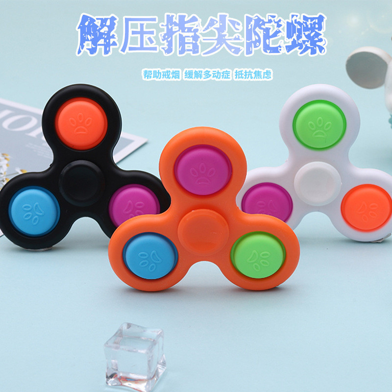 กด Finger Spinner Rodent Pioneer Finger Spinner Bubble Music Fingertip Spinner Finger Press ของเล่นข