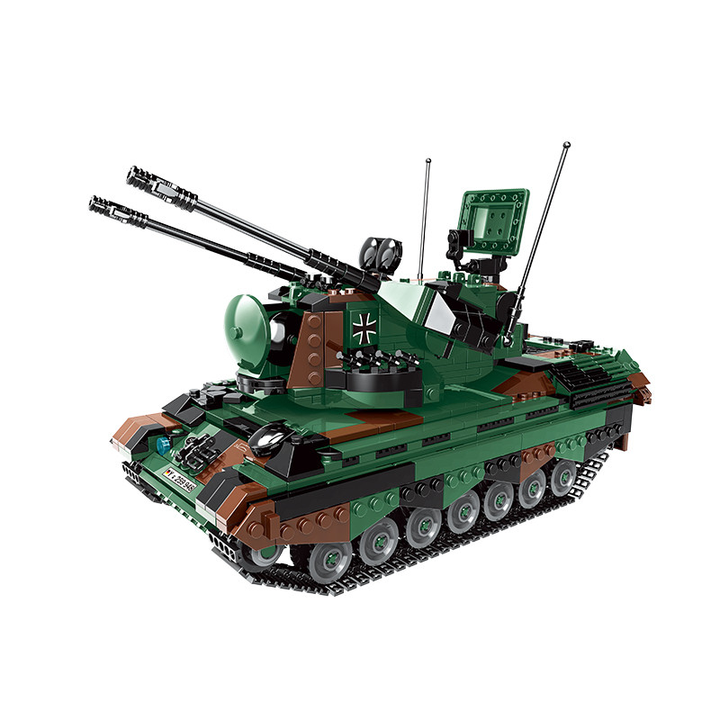 Xingbao 06045 Flakpz Gepard World Military Series Tank Model Plastic DIY Building Blocks ของเล่นสําห