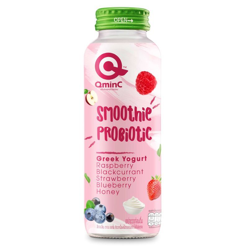 คิวมินซีสมูทตี้โพรไบโอติค 250มล. QminC Smoothie Probiotic 250ml.