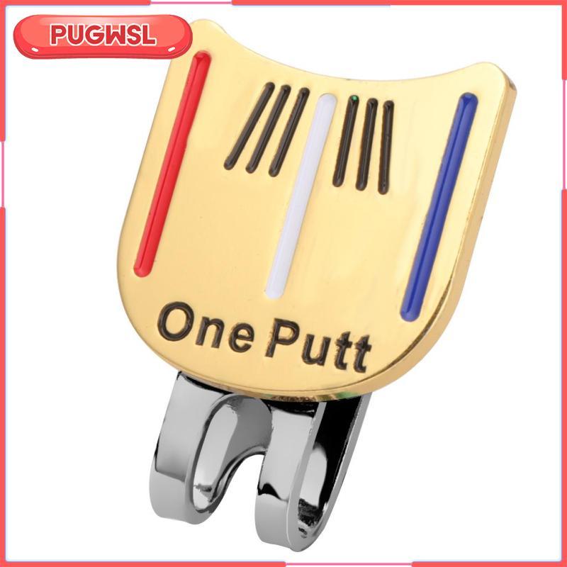 [pugwsl] Golf Clip Ball Marker for Golf Visor Golf Gift Accessories One Putt