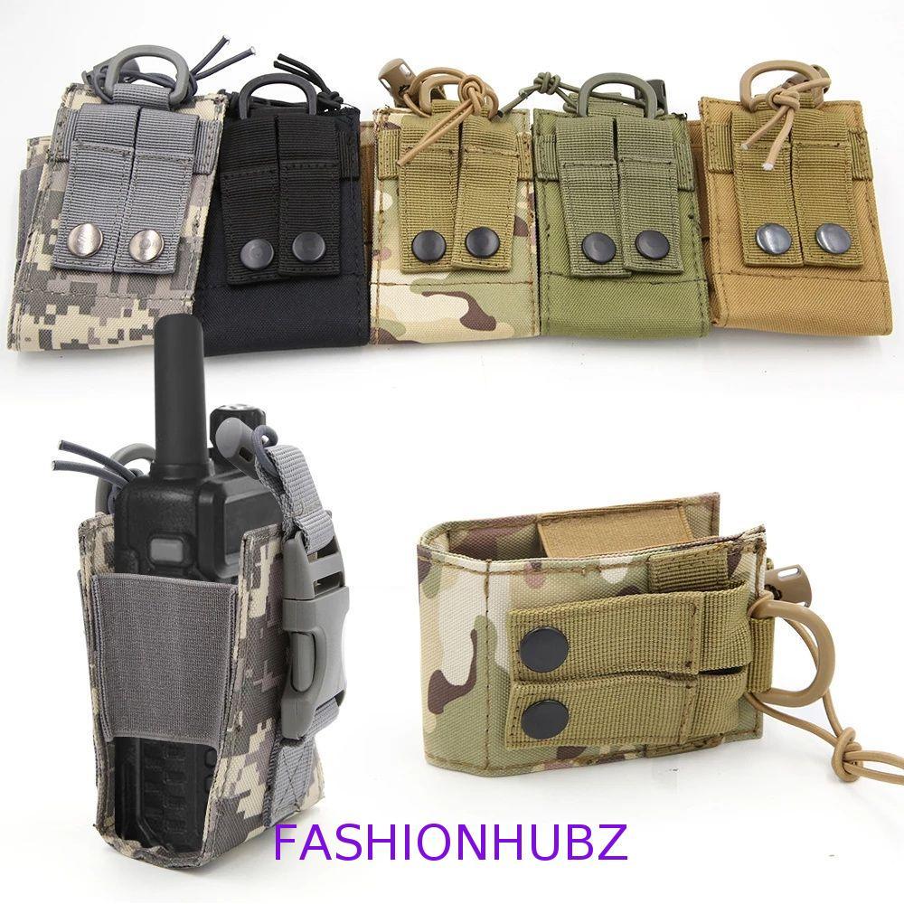 FASHIONHUBZ Walkie Talkie Pouch Camping Accessories Walkie Talkie Holder Molle Pouch Package Pouch M