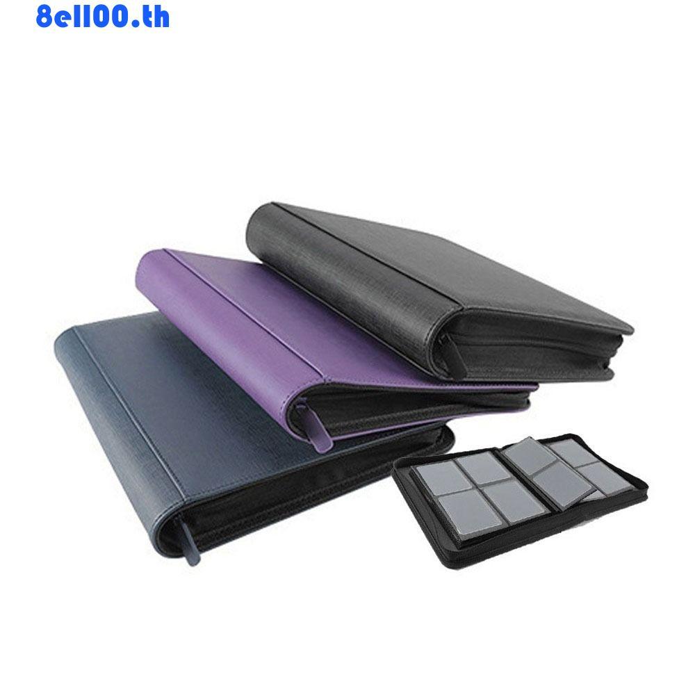 DARNELLYA Toploader Binder, PU 4 Pocket Toploader Album, Practical กันฝุ่นกันน้ํา 112 Toploader Card