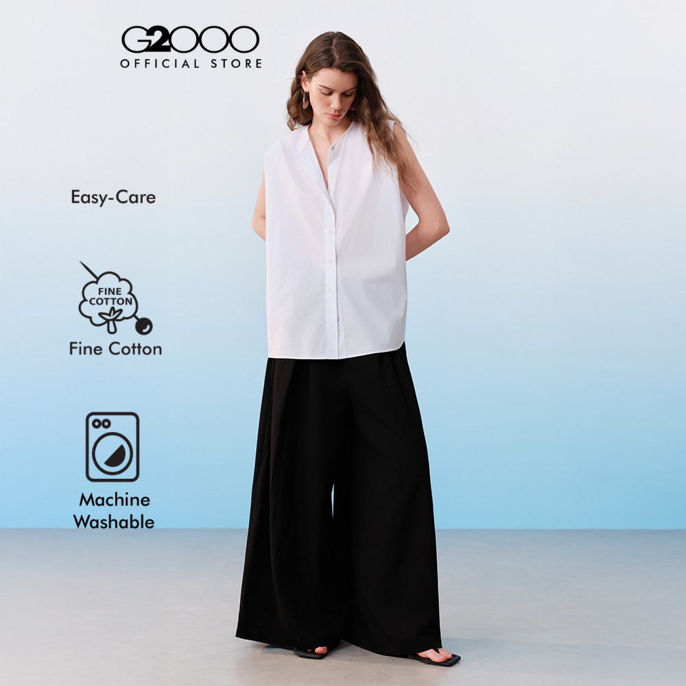 G2000 เสื้อเชิ้ตลำลองสำหรับผู้หญิง ทรง Relaxed Fit รุ่น 61243480