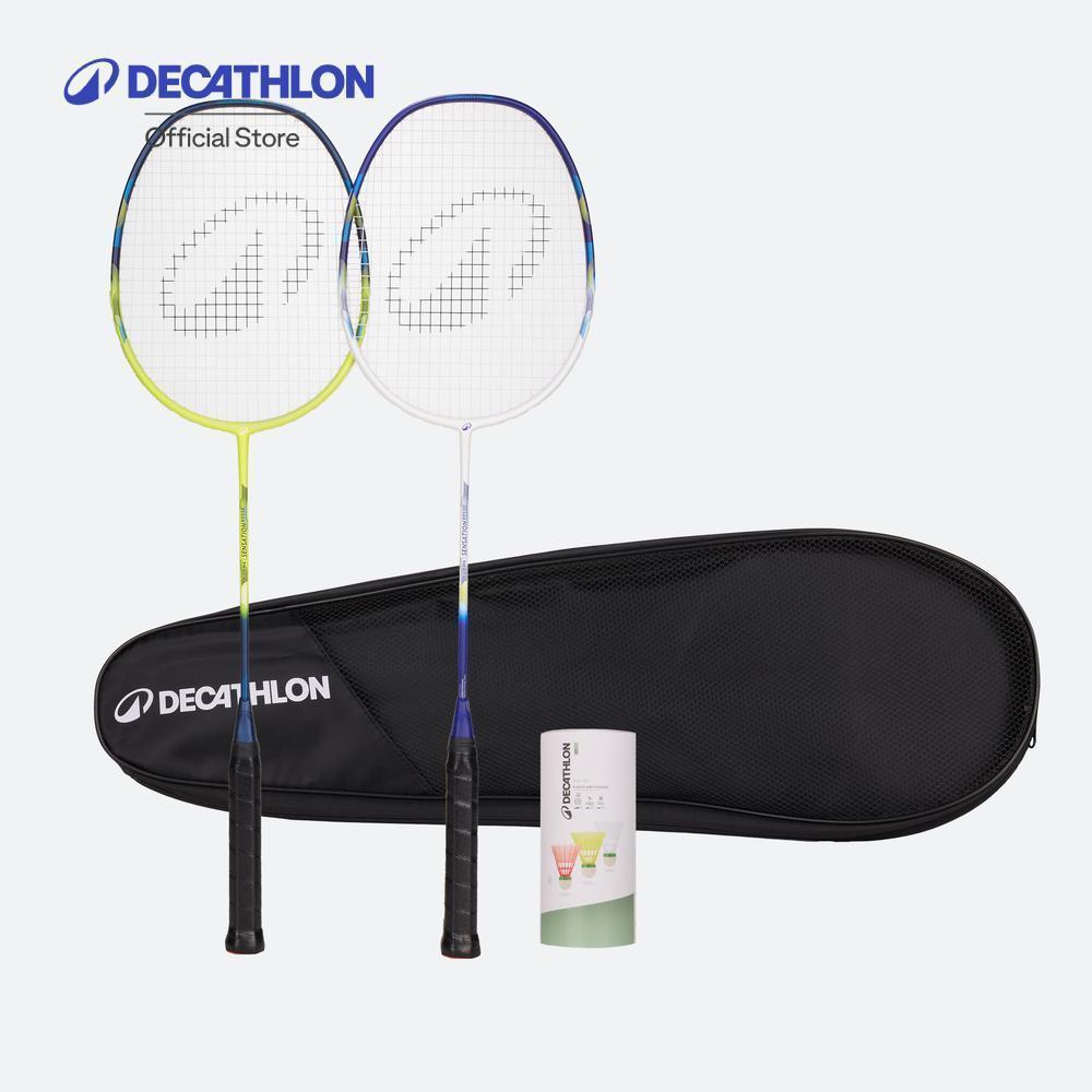 Decathlon Adult Badminton Racket Br 530 Set Couple แร็คเกตแบดมินตันสำหรับผู้ใหญ่ รุ่น Br 530 แพ็คคู่ - White