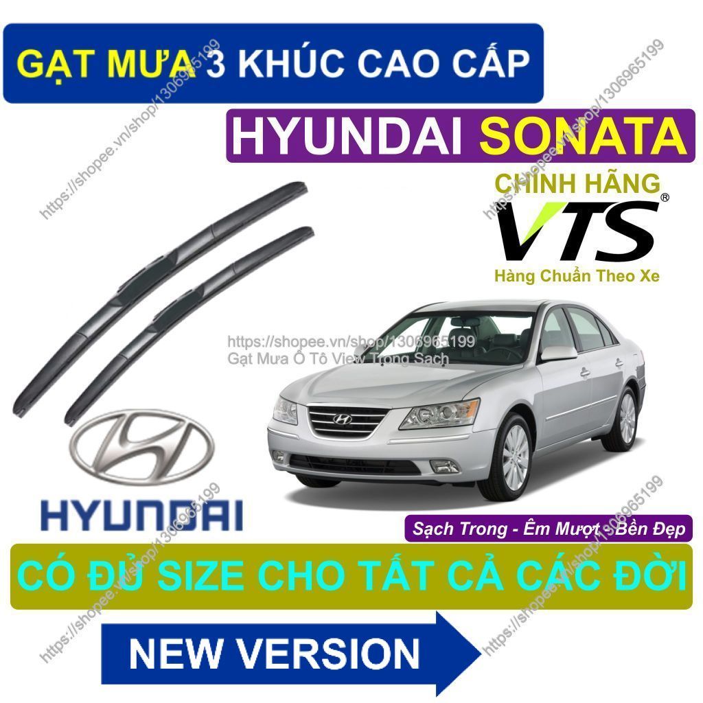 ที่ปัดน้ําฝนซิลิโคน Hyundai Sonata 3-Segment - ที่ปัดน้ําฝน Hyundai Sonata คู่ - Hyundai Sonata