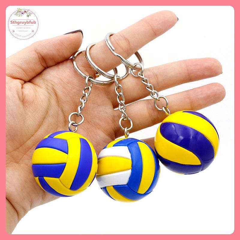 STHB Volleyball Keychain Mini PVC Volleyball Keychain กระเป๋าพวงกุญแจรถ Ball Key Ring VN
