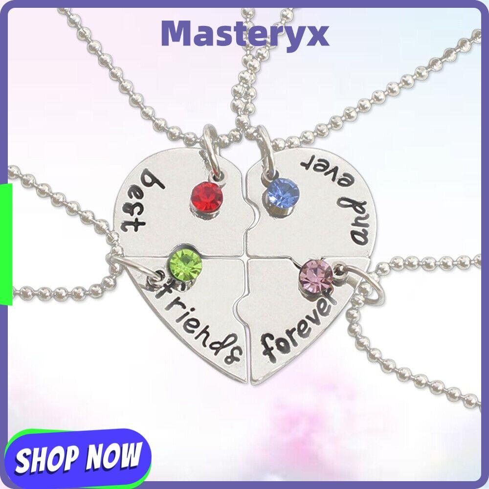 MASTERYX 4 Bff Friend Best Friend Froever Nice Gift Necklace