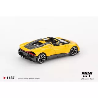 MINI GT No.1137 Bugatti W16 Mistral Yellow MGT01137