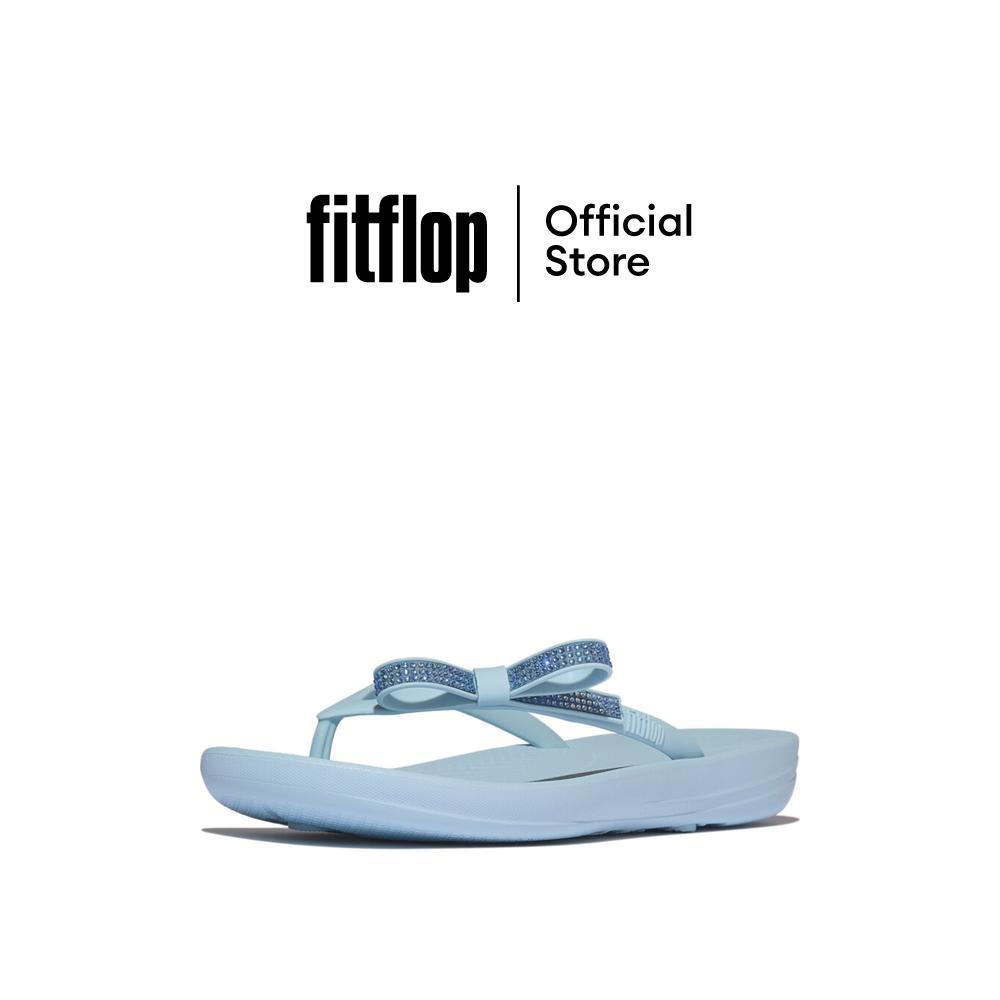 FITFLOP IQUSHION GLITZ-BOW FLIP-FLOPS รองเท้าแตะผู้หญิง รุ่น E2R-D50 สี CLOUDY BLUE