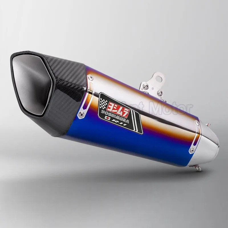 Universal 36-51mm Yoshimura รถจักรยานยนต์ไอเสียท่อคาร์บอนไฟเบอร์ Db Killer Cbr500 Gsx-s750 Mt07 09 D